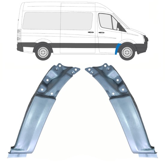 Panneau de réparation de l’aile avant pour Volkswagen Crafter 2005-2017 / Droite 17255