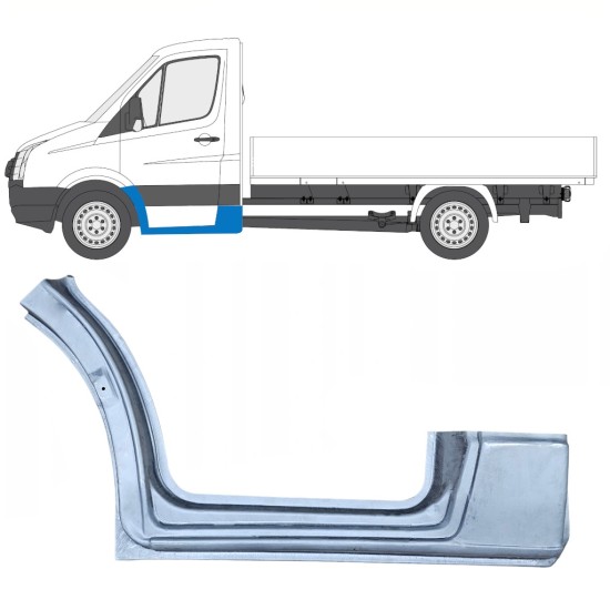 Panneau de réparation de l’aile avant pour Volkswagen Crafter 2005-2017 / Gauche 13839