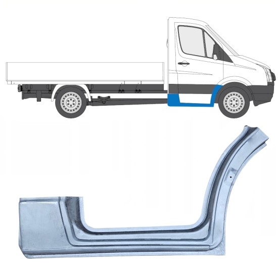 Panneau de réparation de l’aile avant pour Volkswagen Crafter 2005-2017 / Droite 13838