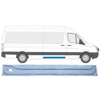 Panneau de réparation pour porte coulissante intérieur pour Volkswagen Crafter 2005-2017 / Droite 13992