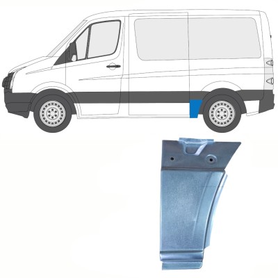 Panneau de réparation arc d'aile arrière pour Volkswagen Crafter 2005-2017 / Gauche 13940
