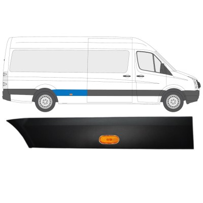 Moulure latérale de l'aile arrière avec lampe pour Volkswagen Crafter 2005-2017 / Droite / Ensemble 13993