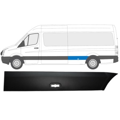Moulure latérale sur aile arrière pour Volkswagen Crafter 2005-2017 / Gauche 13827
