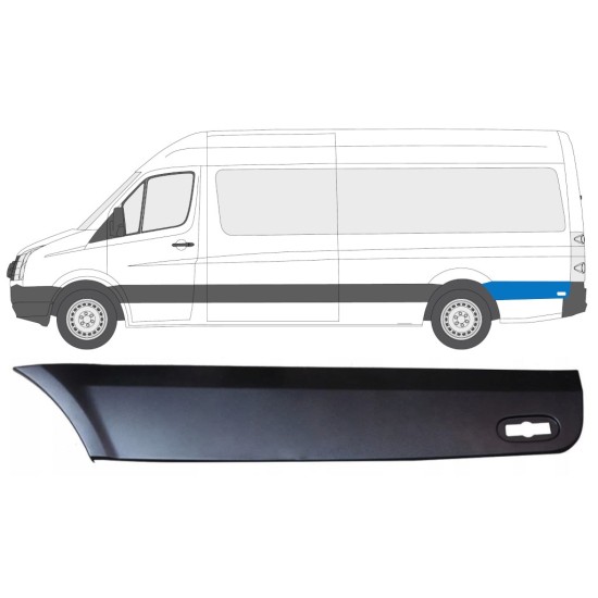 Moulure de derrière roue arrière pour Volkswagen Crafter 2005-2017 / Gauche 13829