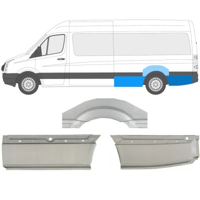 Panneau de réparation arc d'aile arrière pour Volkswagen Crafter 2005-2017 / Gauche / Ensemble 13944