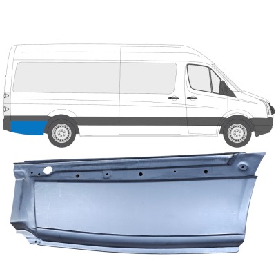 Panneau de réparation arc d'aile arrière pour Volkswagen Crafter 2005-2017 / Droite 13451