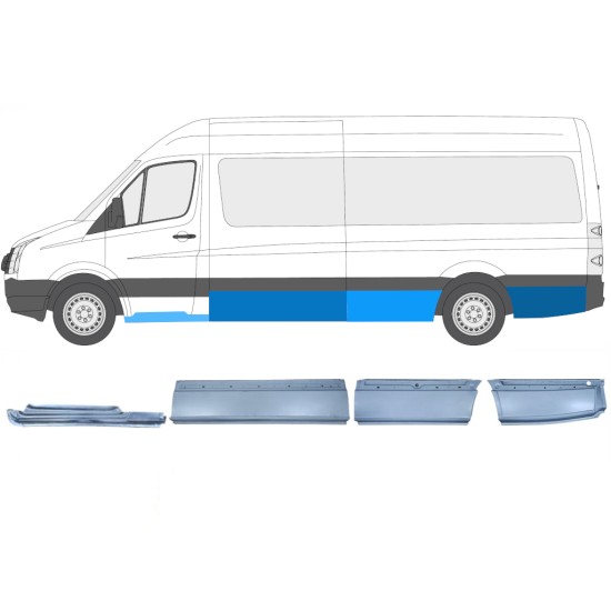 Ensemble de panneaux de réparation pour Volkswagen Crafter 2005-2017 / Gauche / 14505
