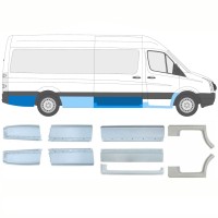 Ensemble de panneaux de réparation pour Volkswagen Crafter 2005-2017 / Gauche+Droit / 14236