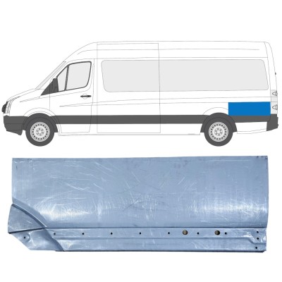 Panneau de réparation arc d'aile arrière pour Volkswagen Crafter 2005-2017 / Gauche 13895