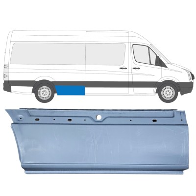 Panneau de réparation arc d'aile arrière pour Volkswagen Crafter 2005-2017 / Droite 13452