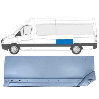 Panneau de réparation arc d'aile arrière pour Volkswagen Crafter 2005-2017 / Gauche 13896