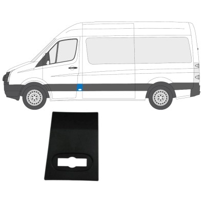Moulure latérale avant pour Volkswagen Crafter 2005-2017 / Gauche 13688