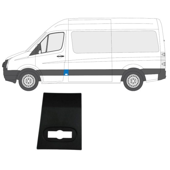 Moulure latérale avant pour Volkswagen Crafter 2005-2017 / Gauche 13688