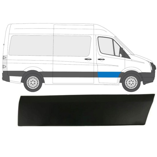 Moulure latérale sur porte avant pour Volkswagen Crafter 2005-2017 / Droite 13687