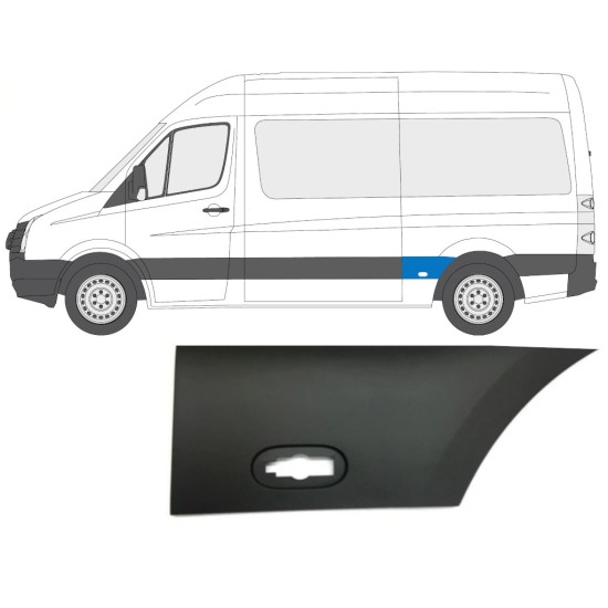 Moulure latérale sur aile arrière pour Volkswagen Crafter 2005-2017 / Gauche 13823
