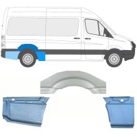 Panneau de réparation arc d'aile arrière pour Volkswagen Crafter 2005-2017 / Droite / Ensemble 13941