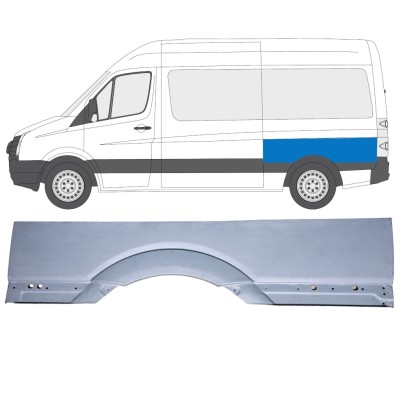 Panneau de réparation arc d'aile arrière pour Volkswagen Crafter 2005-2017 / Gauche 15510