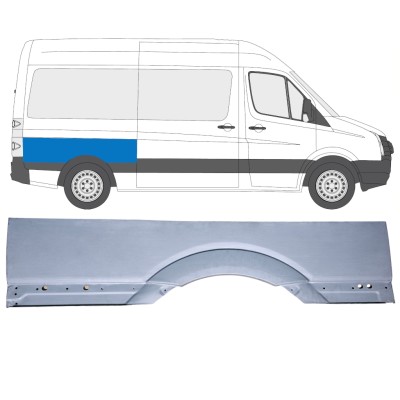 Panneau de réparation arc d'aile arrière pour Volkswagen Crafter 2005-2017 / Droite 15511