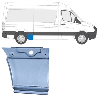 Panneau de réparation arc d'aile arrière pour Volkswagen Crafter 2005-2017 / Droite 13445