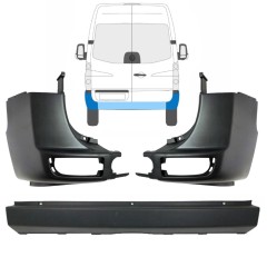 Pare-chocs arrière pour Volkswagen Crafter 2005-2017 / Ensemble 15554