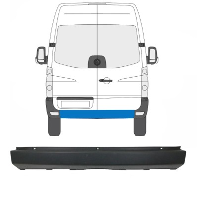 Pare-chocs arrière pour Volkswagen Crafter 2005-2017 15550