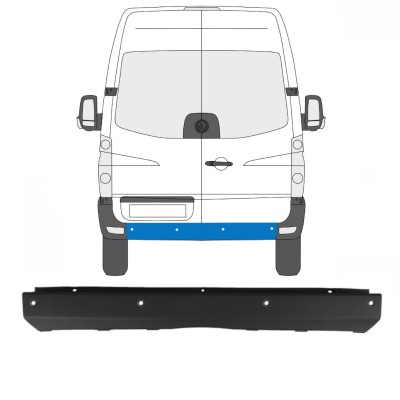 Pare-chocs arrière PDC pour Volkswagen Crafter 2005-2017 15551