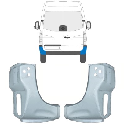 Panneau de réparation coin pour Volkswagen Crafter 2005-2017 / Gauche+Droit / Ensemble 15507