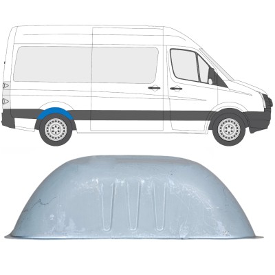 Panneau de réparation de passage pour Volkswagen Crafter 2005-2017 / Gauche = Droite (symétrique) 13612