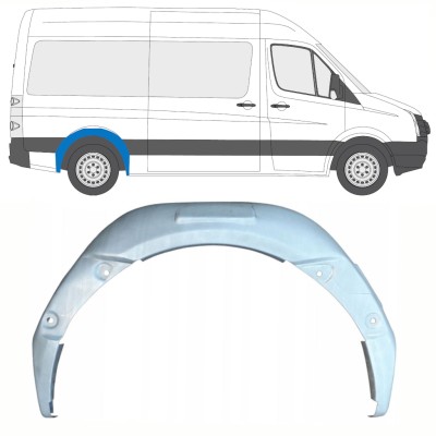 Passage de roue intérieur arrière pour Volkswagen Crafter 2005-2017 / Droite 13897