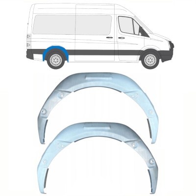 Passage de roue intérieur arrière pour Volkswagen Crafter 2005-2017 / Gauche+Droit / Ensemble 15497