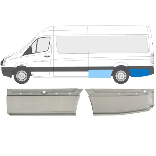 Panneau de réparation arc d'aile arrière pour Volkswagen Crafter 2005-2017 / Gauche / Ensemble 14127