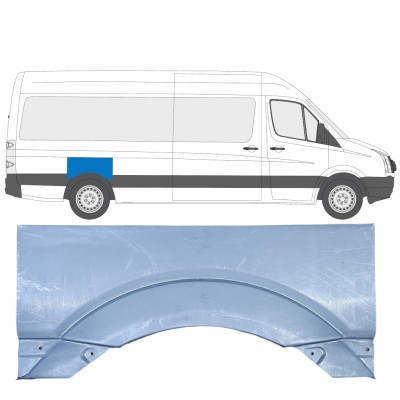 Panneau de réparation arc d'aile arrière pour Volkswagen Crafter 2005-2017 / Droite 13440