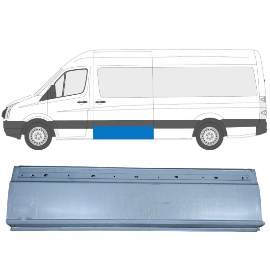 Panneau de réparation latéral pour Volkswagen Crafter 2005-2017 / Gauche 13502