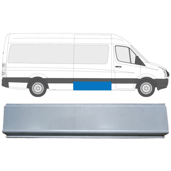 Panneau de réparation latéral pour Volkswagen Crafter 2005-2017 / Gauche = Droite (symétrique) 13972