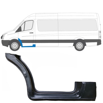 Réparation bas de caisse de porte avant pour Volkswagen Crafter 2005-2017 / Gauche 13449