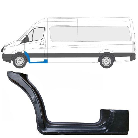 Réparation bas de caisse de porte avant pour Volkswagen Crafter 2005-2017 / Gauche 13449