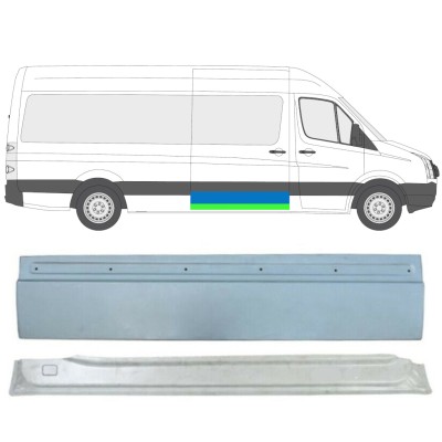 Panneau de réparation pour porte coulissante pour Volkswagen Crafter 2005-2017 / Droite / Ensemble 13474