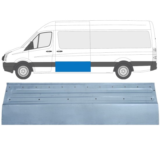 Panneau de réparation pour porte coulissante pour Volkswagen Crafter 2005-2017 / Gauche 14316