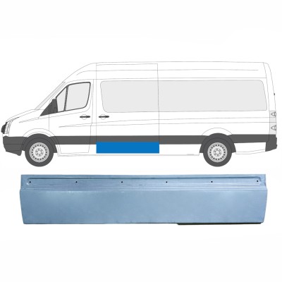 Panneau de réparation pour porte coulissante extérieur pour Volkswagen Crafter 2005-2017 / Gauche = Droite (symétrique) 13511