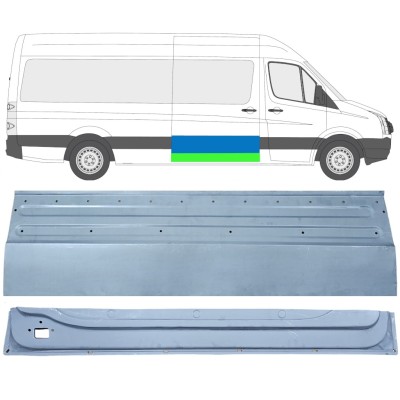 Panneau de réparation des portes latérale intérieur et extérieur pour Volkswagen Crafter 2005-2017 / Droite / Ensemble 14319