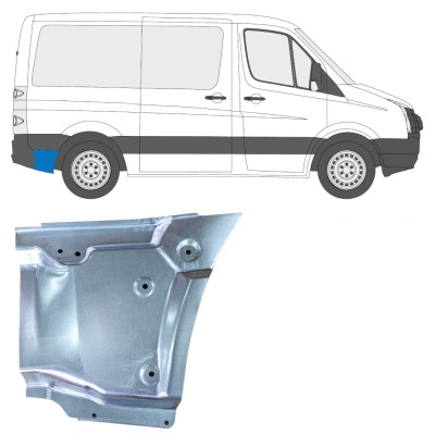 Panneau de réparation arc d'aile arrière pour Volkswagen Crafter 2005-2017 / Droite 15513