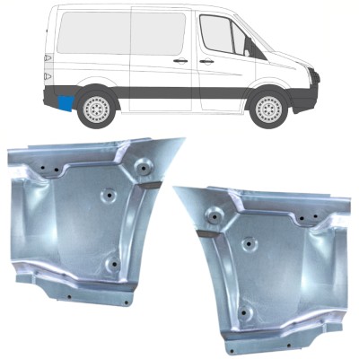 Panneau de réparation arc d'aile arrière pour Volkswagen Crafter 2005-2017 / Gauche+Droit / Ensemble 15523