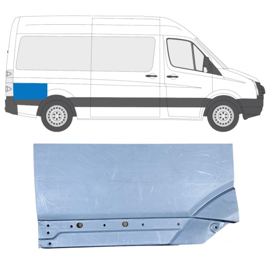 Panneau de réparation arc d'aile arrière pour Volkswagen Crafter 2005-2017 / Droite 14201