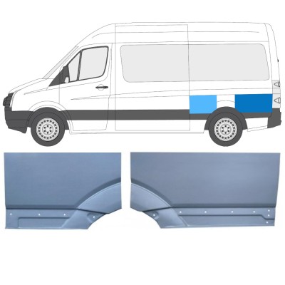 Panneau de réparation arc d'aile arrière pour Volkswagen Crafter 2005-2017 / Gauche / Ensemble 15517
