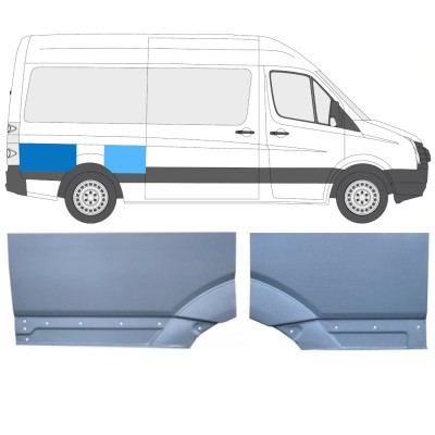 Panneau de réparation arc d'aile arrière pour Volkswagen Crafter 2005-2017 / Droite / Ensemble 15522