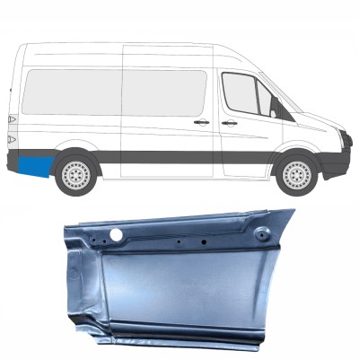 Panneau de réparation arc d'aile arrière pour Volkswagen Crafter 2005-2017 / Droite 13443