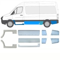 Ensemble de panneaux de réparation pour Volkswagen Crafter 2005-2017 / Gauche+Droit / 14471