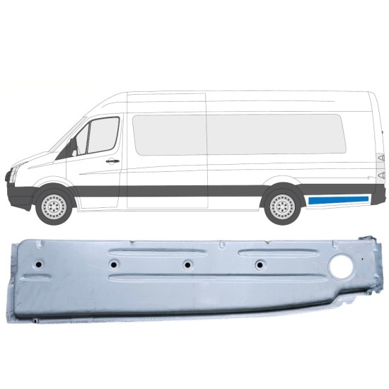 Panneau de réparation arc d'aile arrière intérieur pour Volkswagen Crafter 2005-2017 / Gauche 14376