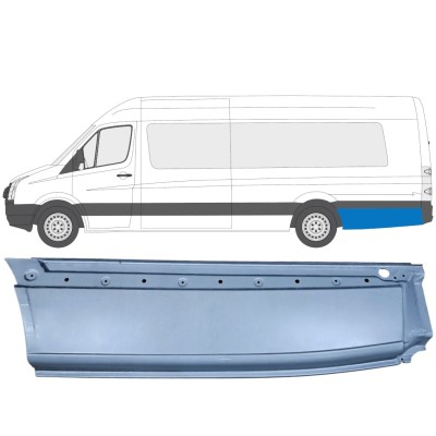 Panneau de réparation arc d'aile arrière pour Volkswagen Crafter 2005-2017 / Gauche 13431