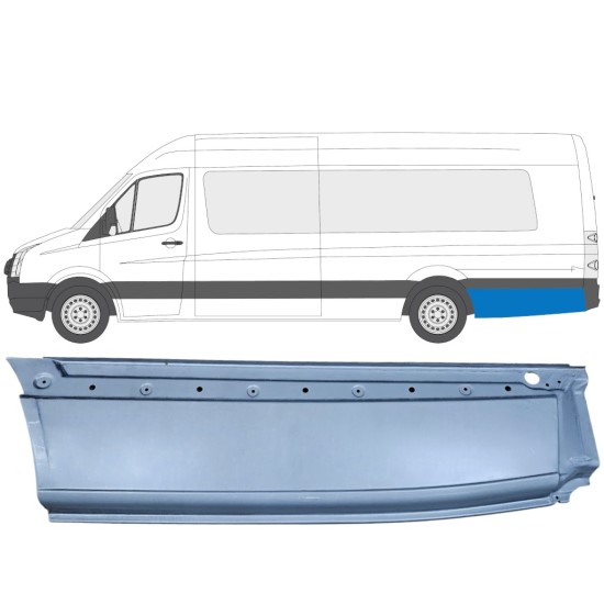 Panneau de réparation arc d'aile arrière pour Volkswagen Crafter 2005-2017 / Gauche 13431